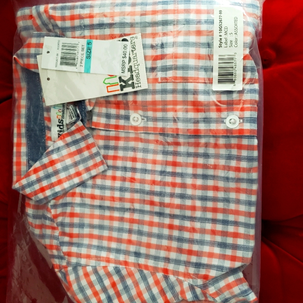 KIDS HEADQUARTERS 2 PIECE SET SIZE 5